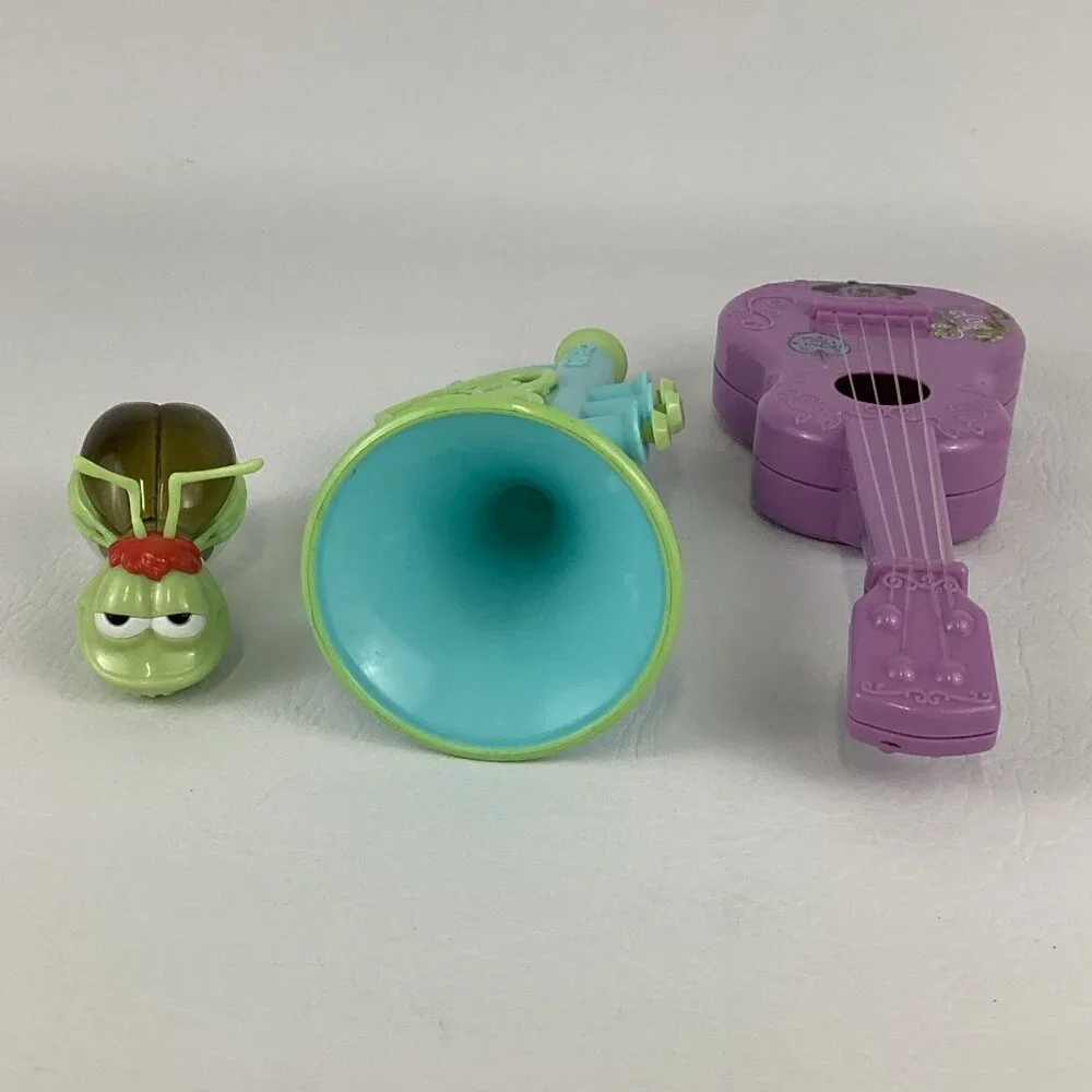 Disney Princess Frog Musical Instrument Lot Trumpet Ukulele Ray Firefly Shaker